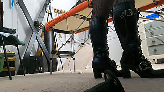 Mistress Izar Does Dexter on Latex Bubble