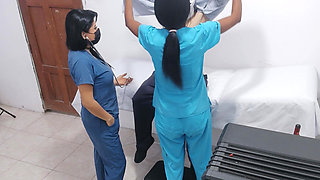 Nurse Porn!! They Seduce a Patient to Fuck in the Hospital.