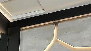 Thin Girl with Red Hair and Glasses Masturbates in Camera