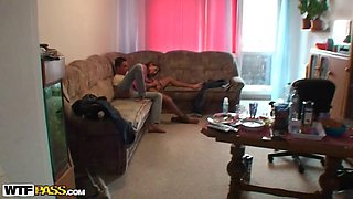 Cool nude party video with hot group fucking