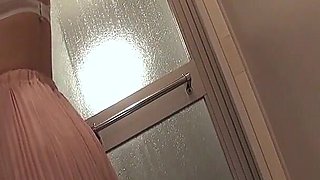 Japanese Teen Masturbates with a Toy in Front of a Dude