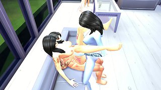 Amateur Trans Alien's Wild Fantasy Sparks Sims Seduction