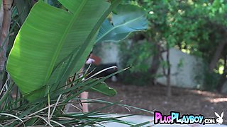 Perfect teenage model posed totally naked