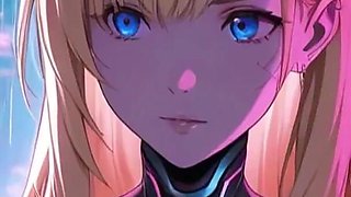 A Futuristic World with Beautiful Women and Cyborgs