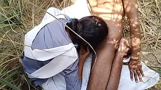 Indian Village Desi School Girl Sex in Jungle