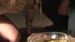 Maid with Inflated Cunt Gets Fucked with a Candle.