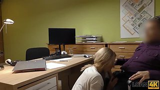 Blonde Teen Natalie Cherie Fucks For Car Money - Hot Office Audition BJ & Doggystyle
