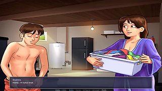 Let's play Summertime Saga, steamy session with Debbie in the basement