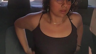 I masturbate my pussy inciting a driver.