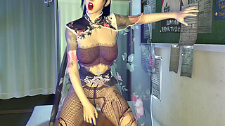 3D Big Boobs Slut Wearing Sexy Dress Got Fucked so Hard