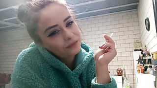 I Smoke in a Plush Hoodie