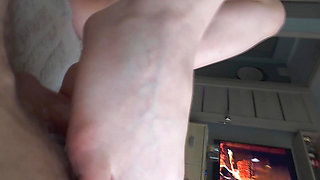 I Made Him Cum with My Feet... His First Footjob Ever!