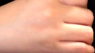 Asian Babe Gives Couchside Blowjob & Oral Creampie