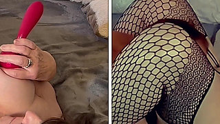 Granny Carmen: Dildo Blacked & Missionary Fucked to Orgasm