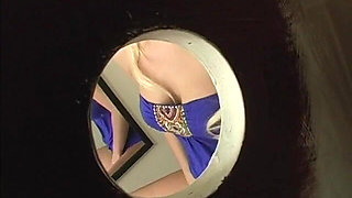 Blonde Whore Eats Cum After Hot Gloryhole Blowjob Action
