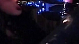 The Latex Maid Teaches Manners with Whips Restraints Peeing Anal Dildo