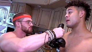 Hairy Jock Troy Fucks 18yo Blonde Naomi - Big Cock Deep Throat & Cumshot