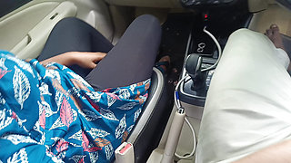 office manager enjoying hot Romance with married colleague inside car part 1