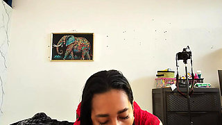 NAUGHTY STEPMOTHER: Stepson with His horny Latina Stepmother POV