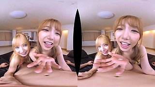 2 Blonde Gals - JAV VR - R V R - 0 4 9 B: Blowjob, Cumshot  Pov Porn