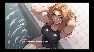 My New Girlfriend Taboo Hentai Game Ep.2 Small Tits Stepsis and Stepmom MILF Are Teasing Me in Swimsuit!