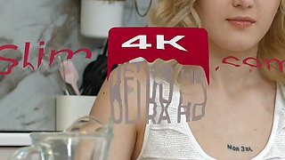 Runaway Bride - 4K - Coffee and Hot Sex for Slim Cutie