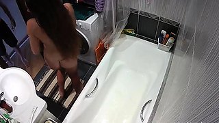 Hottest Amateur 19yo Teen couple fun in the shower on Webcam