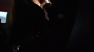 Italian Big Tits MILF Artemisia Love Sexy Car Ride with Big Tits Out Boobs Fetish Hard Nipples