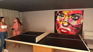 Afternoon of Pin Pong with Sara Blonde Ends with Threesome, While My Boyfriend Is Not There