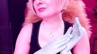 ASMR with medical gloves, clicking and clapping forearms from Arya Grander