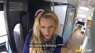 Brittany Bardot - Copper Fucks Bus Driver In The Arse