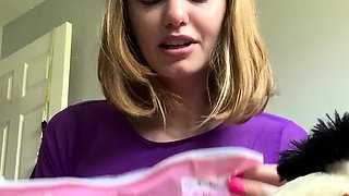 blonde teen pregnant girl has her pussy masturbated