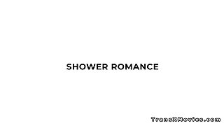 After shower shemale fucks girlfriend in the morning