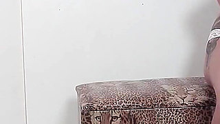 Skinny Brunette in Gloryhole Action!