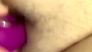 Young English BBW pleasuring my pussy with vibrator
