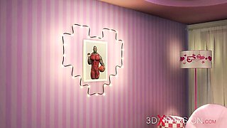 Pleasing gill at 3d animated porn action