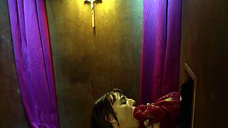 Blonde tight pussy babe solo toy fun in glamour masturbation