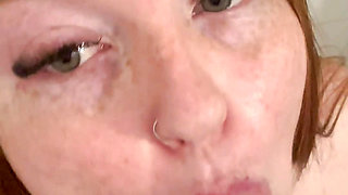 POV Shower Blowjob