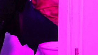 Sexy Business Woman with Boss in Office Restroom for Ripping off Nylon Sex