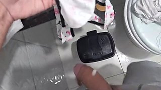 Amateur Redhead Fanny Squirting Finds Sister-In-Law's Used Panties and Cums on Them