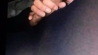 My sexy step daughter giving me a pantyhose handjob blowjob