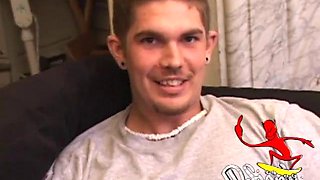 Dick Stroking Lucky Shoots Twice