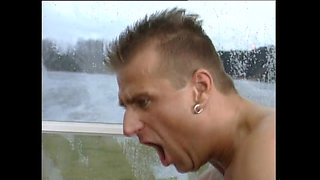 Sexy Skinny MILF Fucked Doggystyle and Cumshot in Mouth by Big Vintage Cock