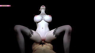 Bigboob Wife Ride the Cock - 3D Animation