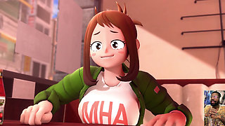 My Hero Academia Futa Plays a Fun Cum Game, Hard Futa Cock Widowmaker Fucks a Thicc Futa Sex Toy