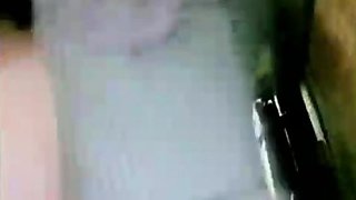 Asian cafeteria worker shows her panties while working 84589
