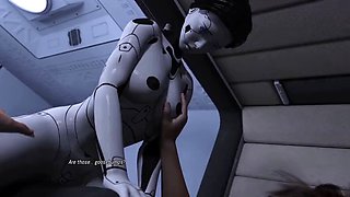 Projekt Passion Busty AI sex robot gets anal fucked by big cock with big bouncing tits