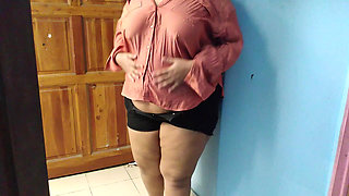 18 Year Old School Girl with Big Ass Skips School and Rests in Bed, Then Master Comes to Her Room and Fucks Her Big Ass