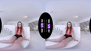 Hot Redhead Cums Hard On A Couch - Solo Mastubation