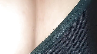 Horney Sult on Bed and Black Bra and Panty Sexy Body